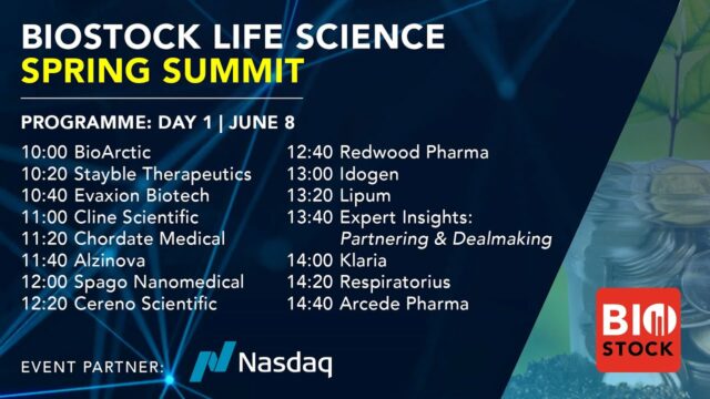 BioStock Life Science Spring Summit dag 1
