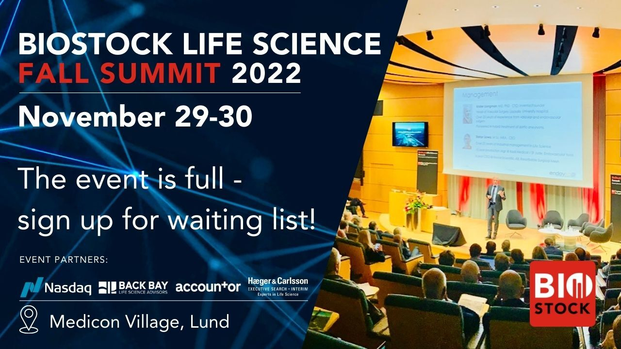 BioStock Life Science Summit 2022 Event is Full
