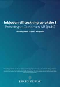 Prostatype Genomics prospekt