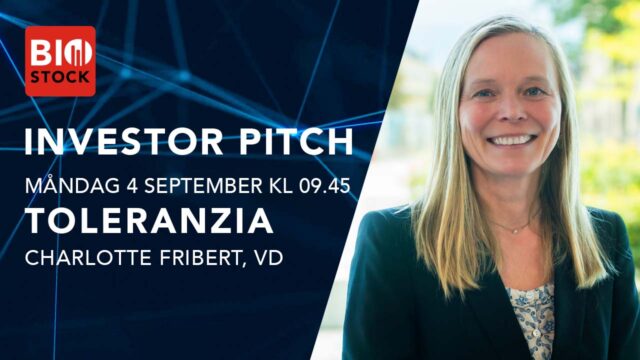 BioStock Investor Pitch med Toleranzia