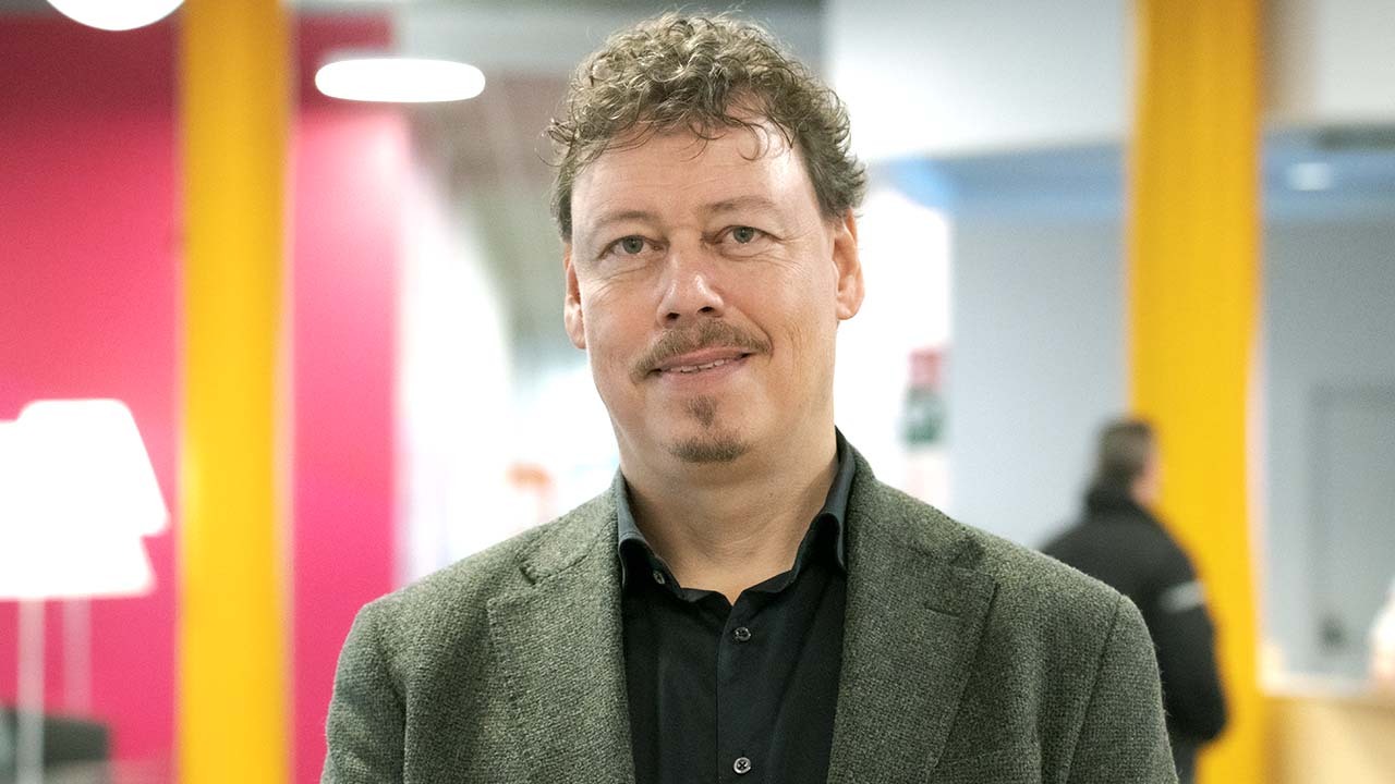 Amniotics CEO Marcus Larsson at Medicon Village in Lund