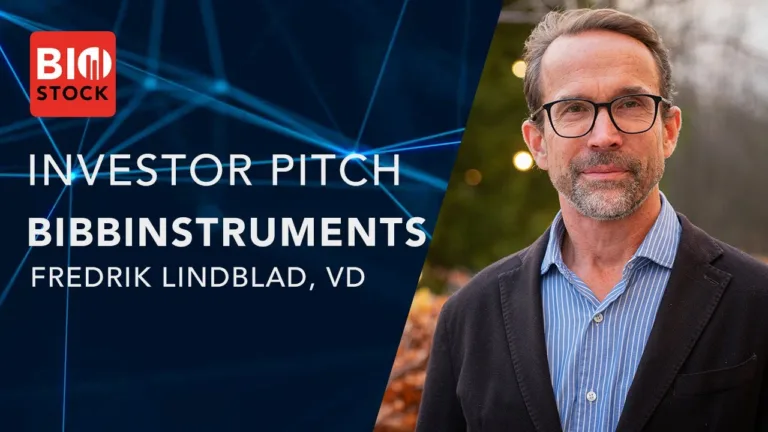 BiBBInstruments presenterar i BioStock Investor Pitch