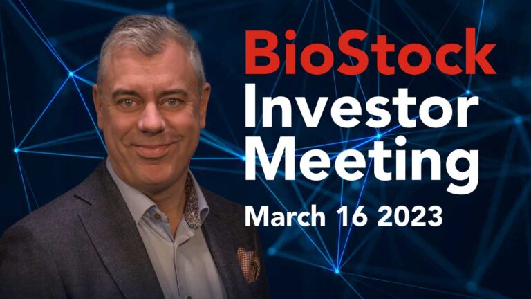 BioStock Investor Meeting 16 March 2023