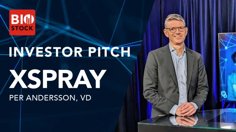 Per Andersson, vd på Xspray Pharma presenterar bolaget