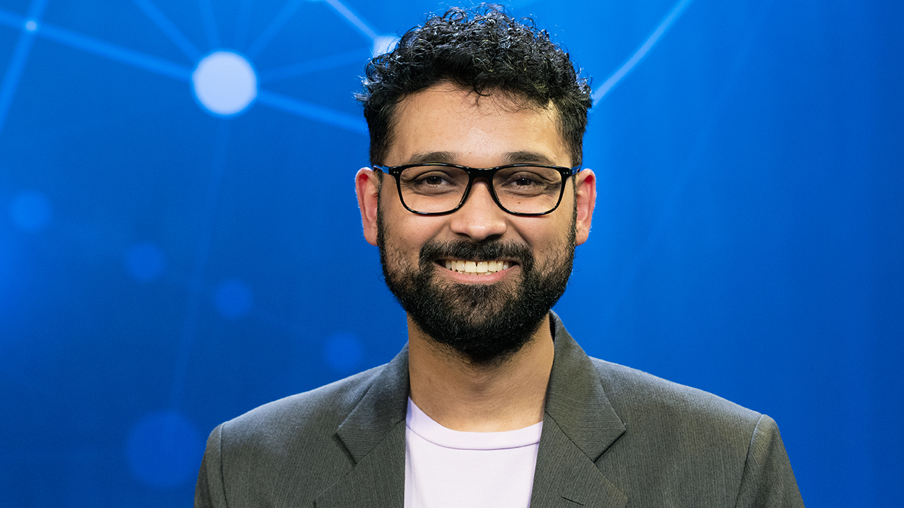 Prolevi Bio's CEO Sahil Gupta in BioStock's studio