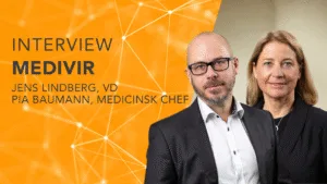 Jens Lindberg och Pia Baumann, Medivir