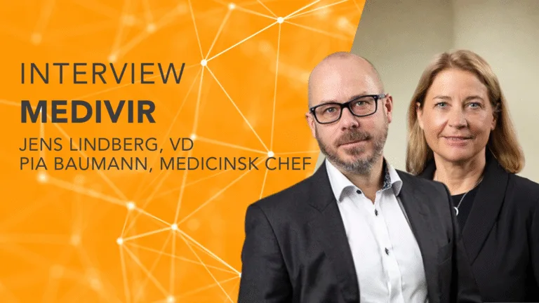 Jens Lindberg och Pia Baumann, Medivir