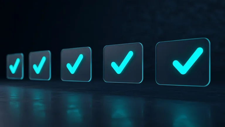 Validation check marks