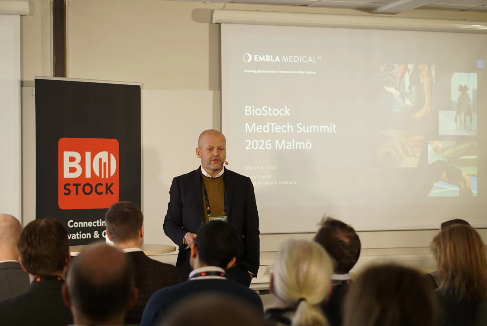 Klaus sindahl presents embla medical at MedTech summit