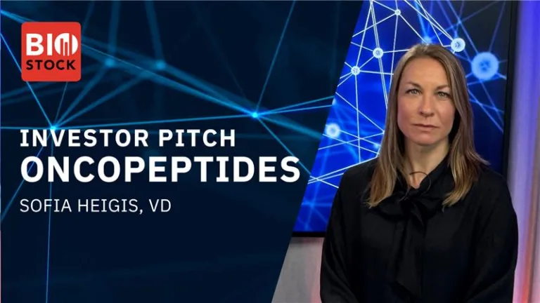 BioStock Investor Pitch: Oncopeptides