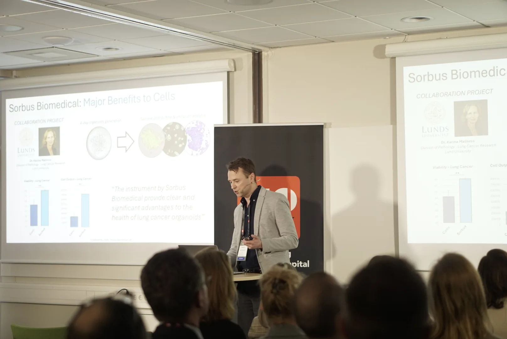 Roger ronn presents Sorbus biomedical at medtech summit