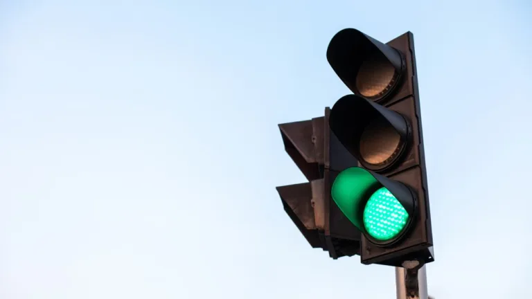 Grönt trafikljus